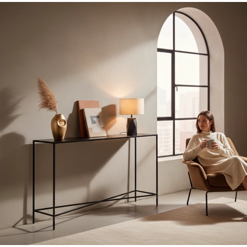 SKD-79 KONSOLA LOFT INDUSTRIALNA STAL CZARNA STAL NIERDZEWNA INOX